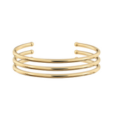 CURVE DETAIL CUFF BRACELET SET