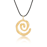 SPIRAL CENTERPIECE PENDANT - GOLD