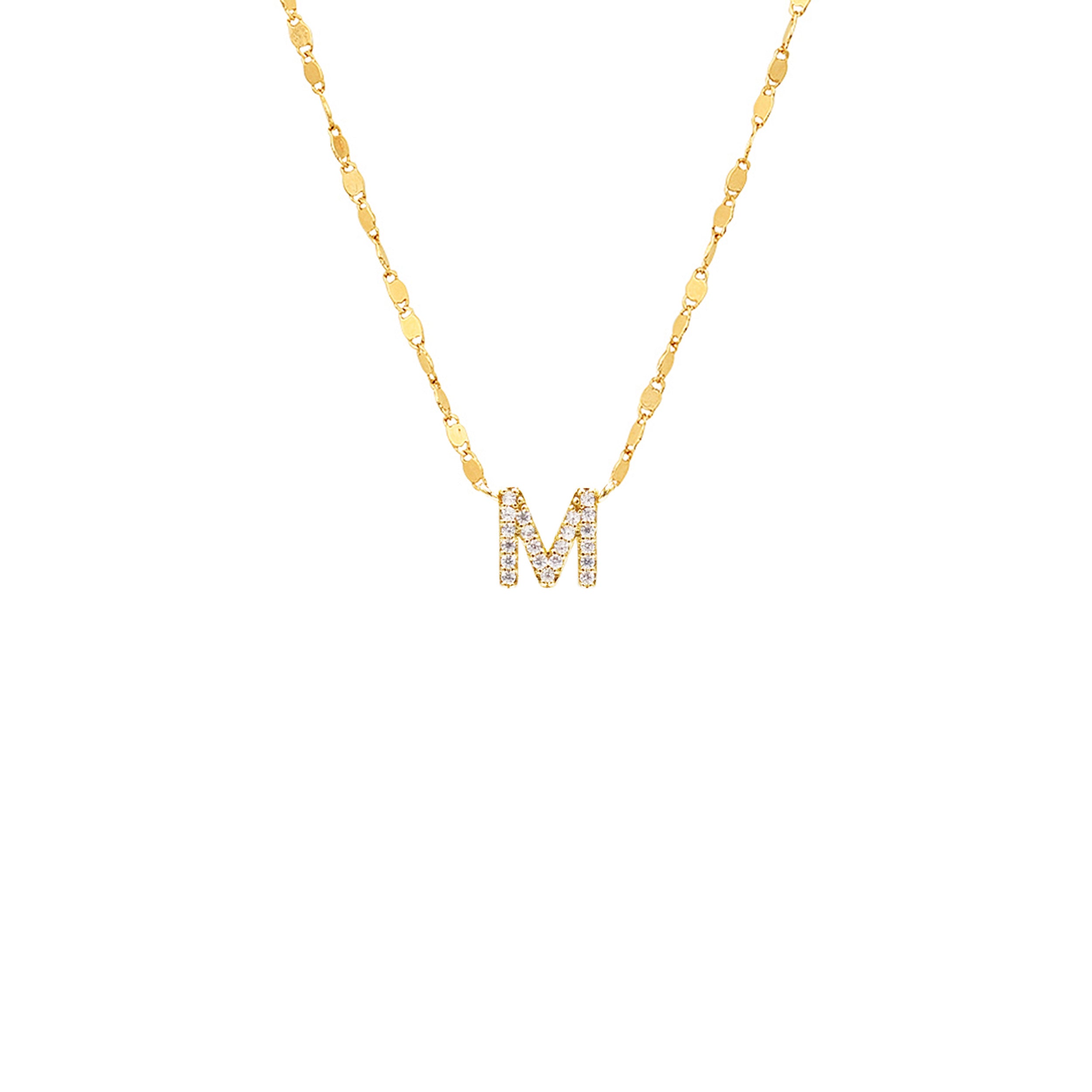 PAVE INITIAL NECKLACE