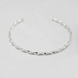 TWISTED CHOKER NECKLACE - SILVER