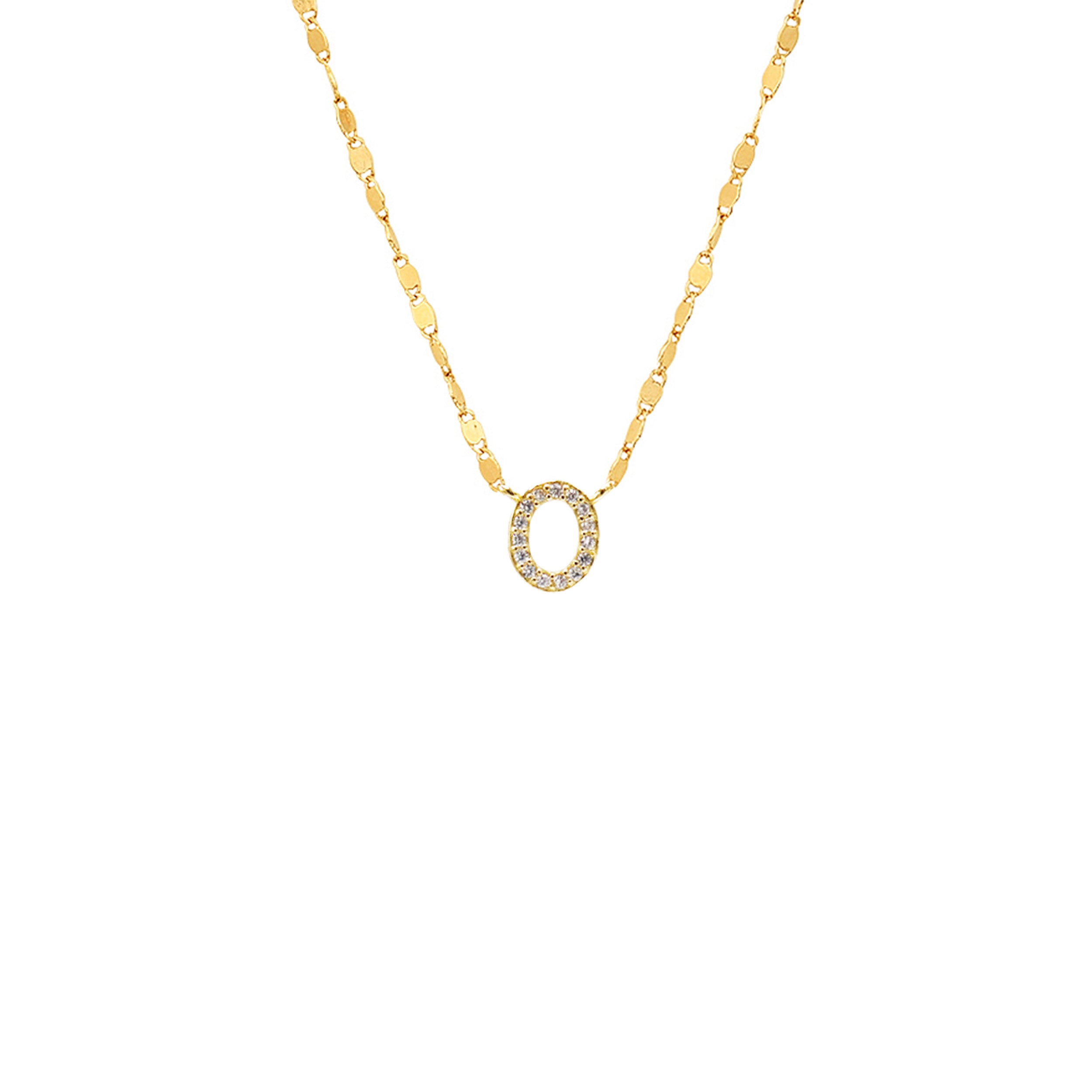 PAVE INITIAL NECKLACE