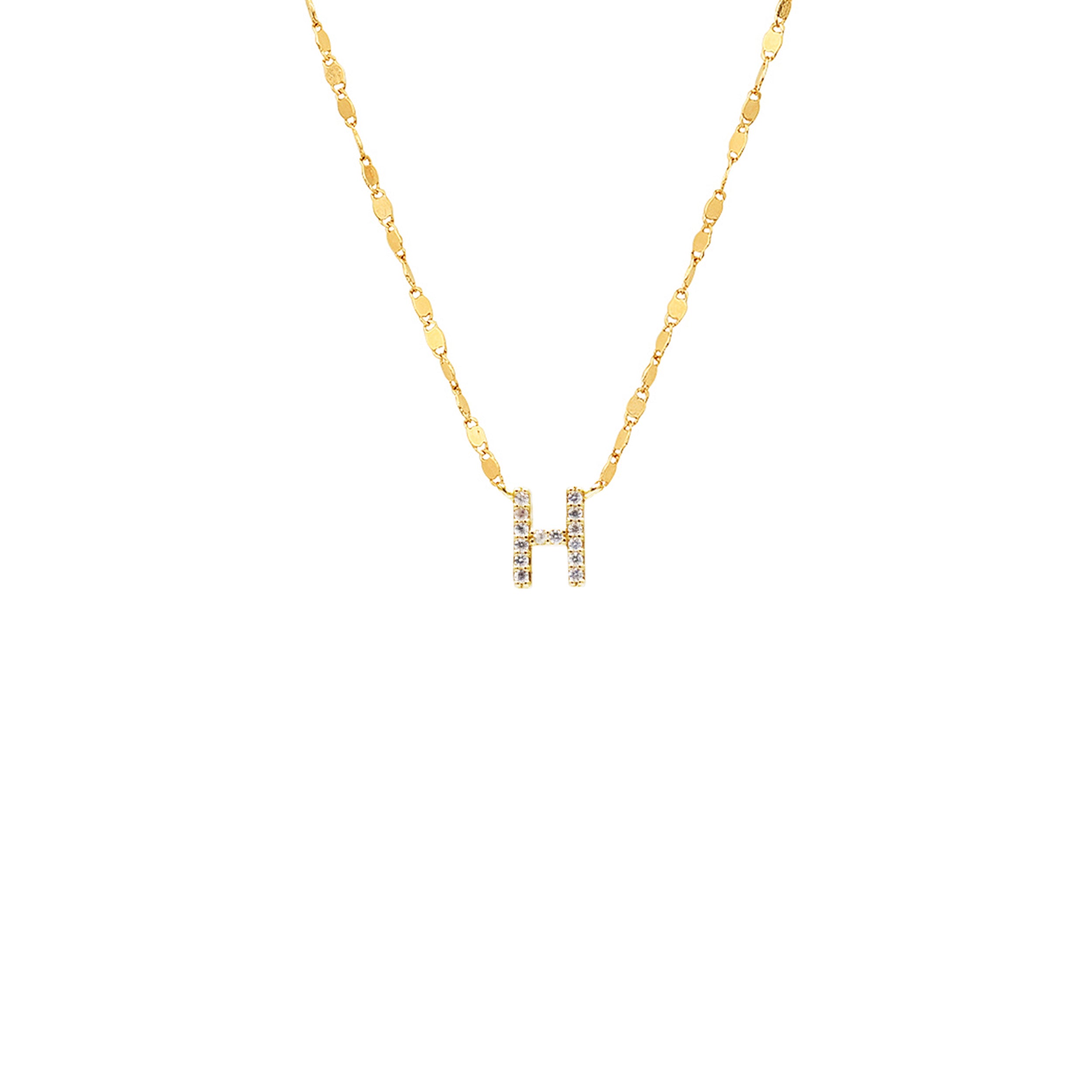 PAVE INITIAL NECKLACE