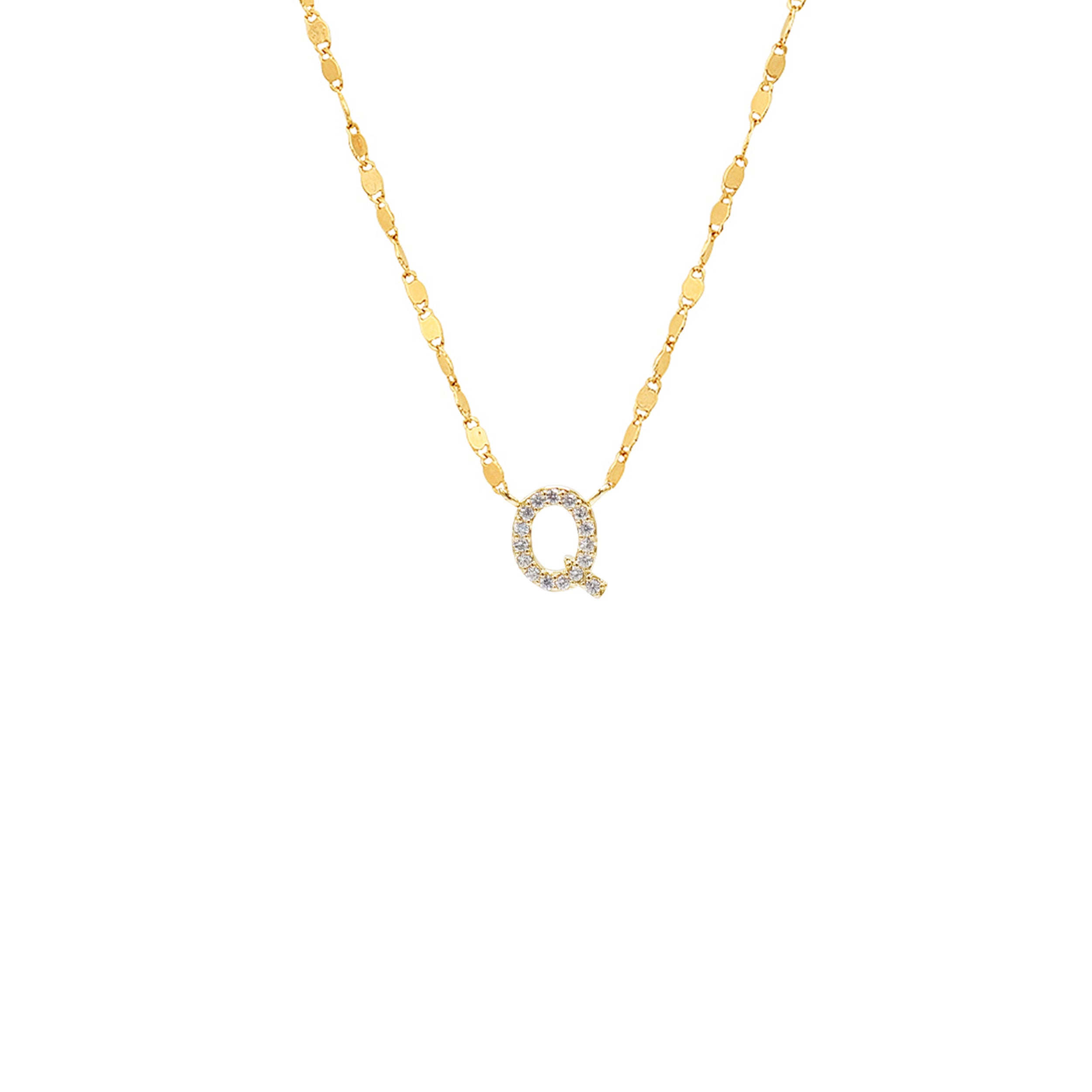 PAVE INITIAL NECKLACE