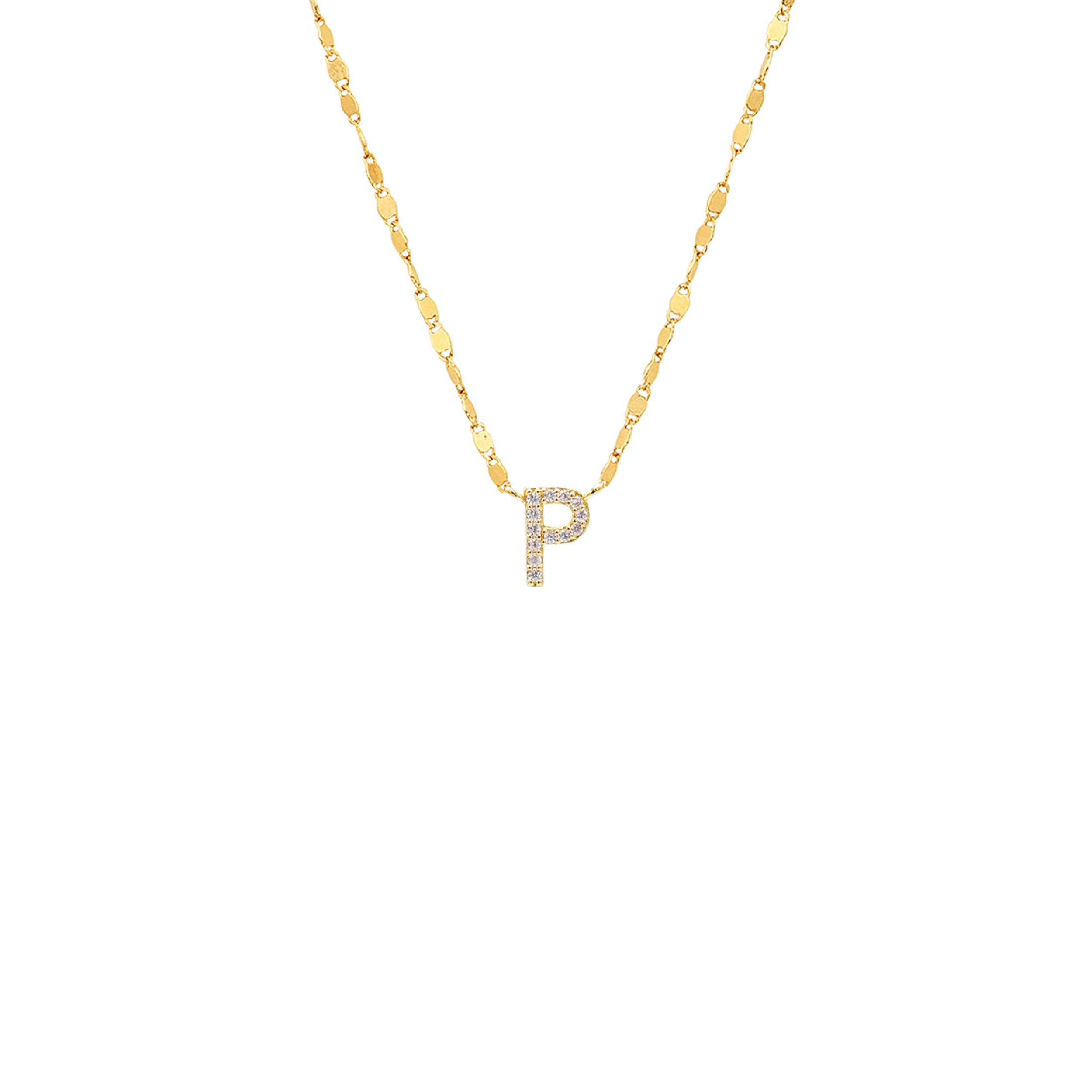 PAVE INITIAL NECKLACE