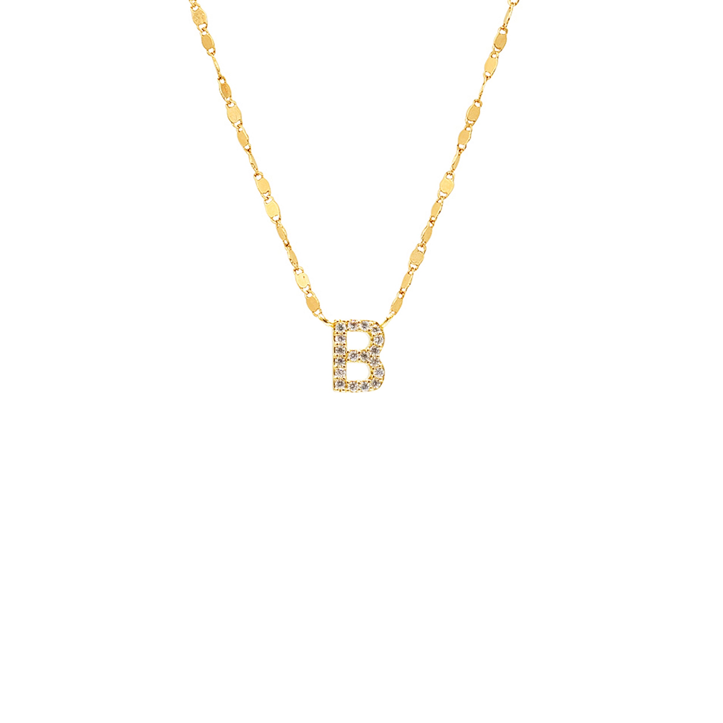 PAVE INITIAL NECKLACE