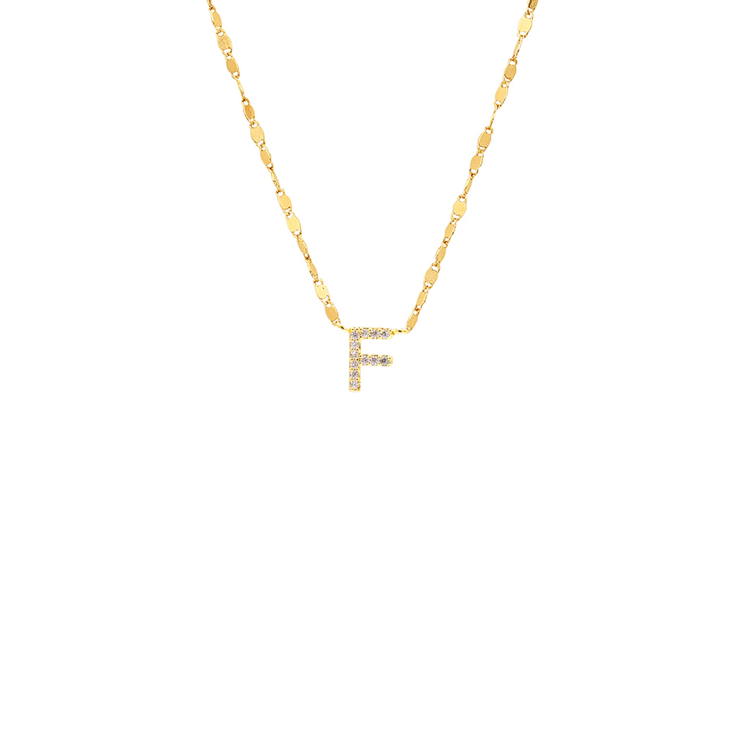 PAVE INITIAL NECKLACE