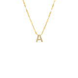 PAVE INITIAL NECKLACE