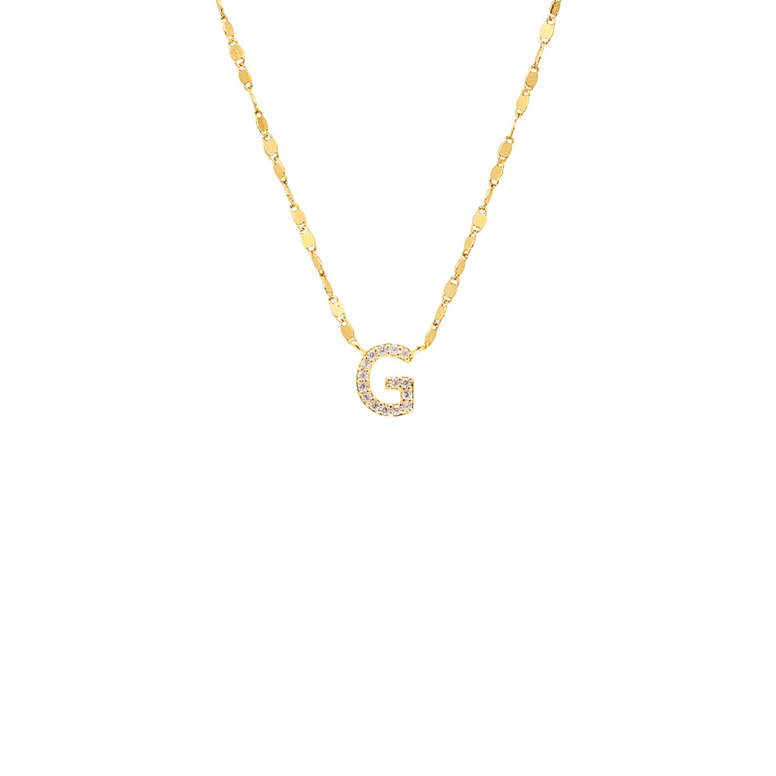 PAVE INITIAL NECKLACE