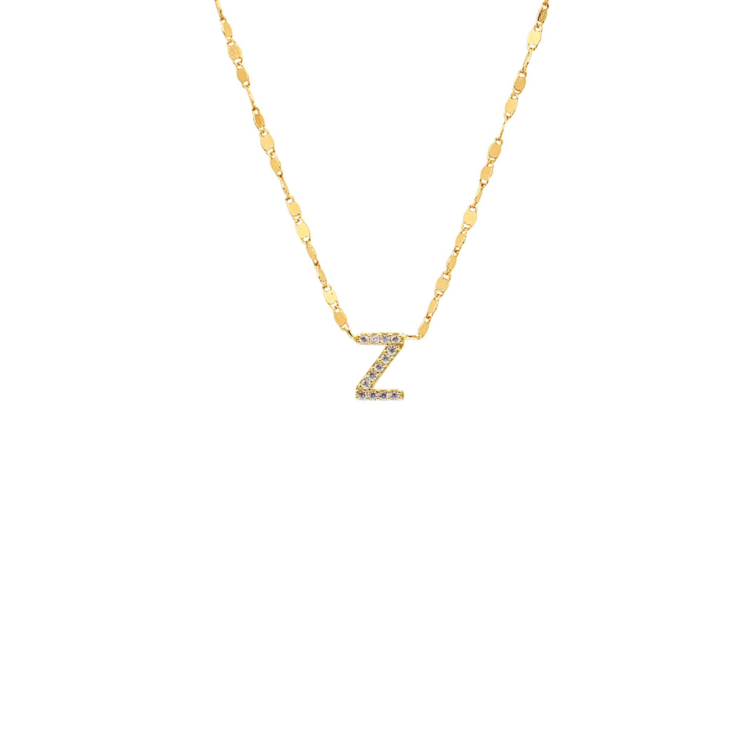 PAVE INITIAL NECKLACE