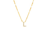 PAVE INITIAL NECKLACE