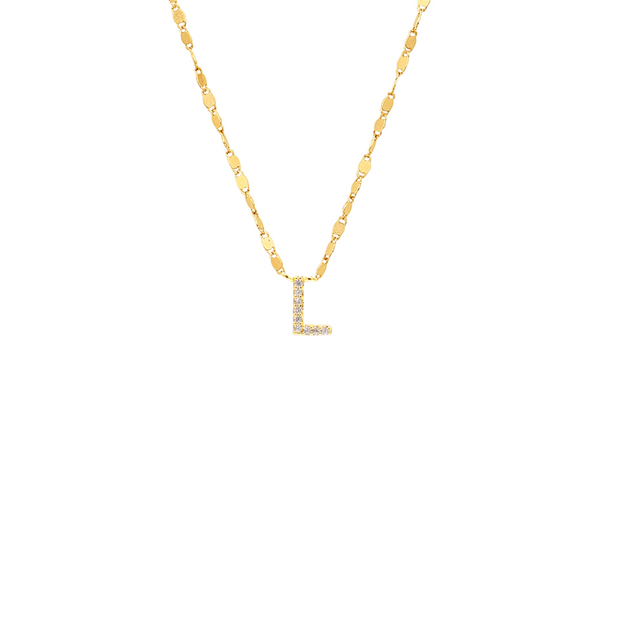 PAVE INITIAL NECKLACE