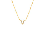 PAVE INITIAL NECKLACE