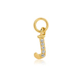 INITIAL HOOP CHARM - J