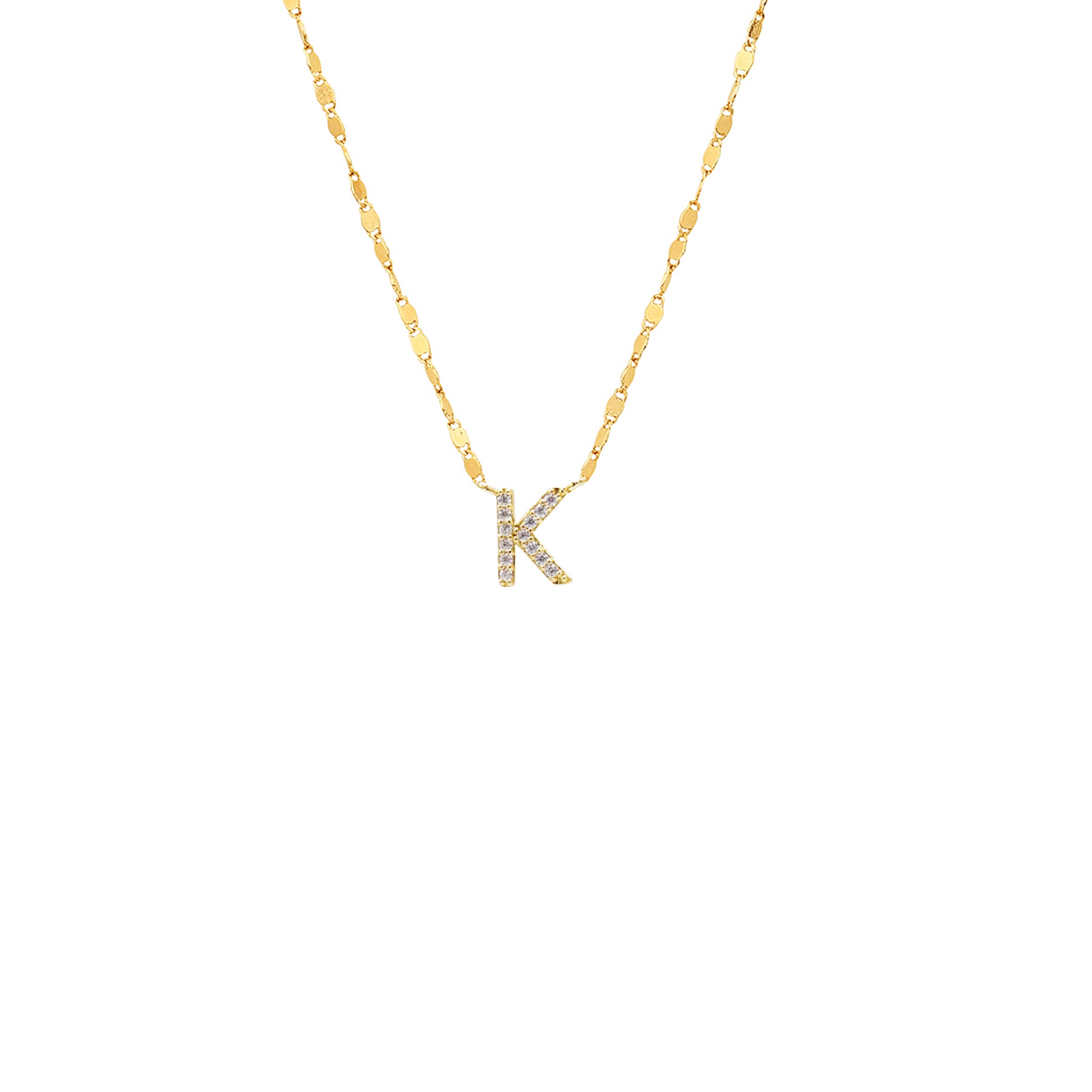 PAVE INITIAL NECKLACE