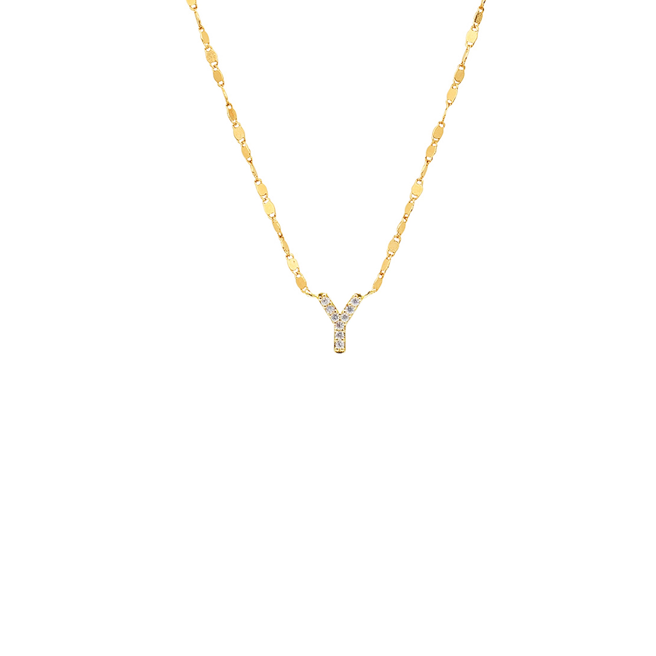 PAVE INITIAL NECKLACE