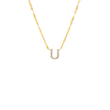 PAVE INITIAL NECKLACE